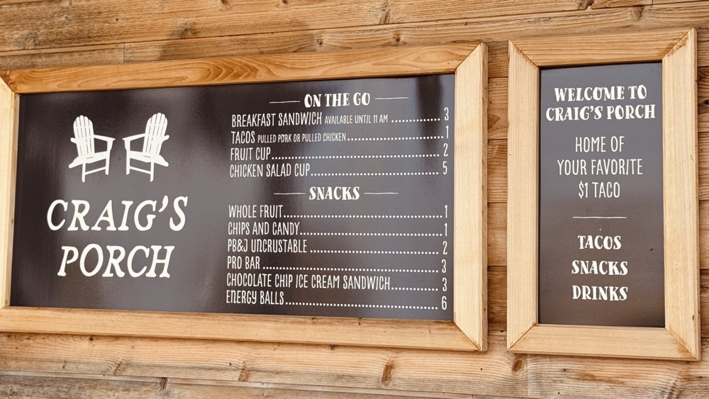 Shack food offerings
