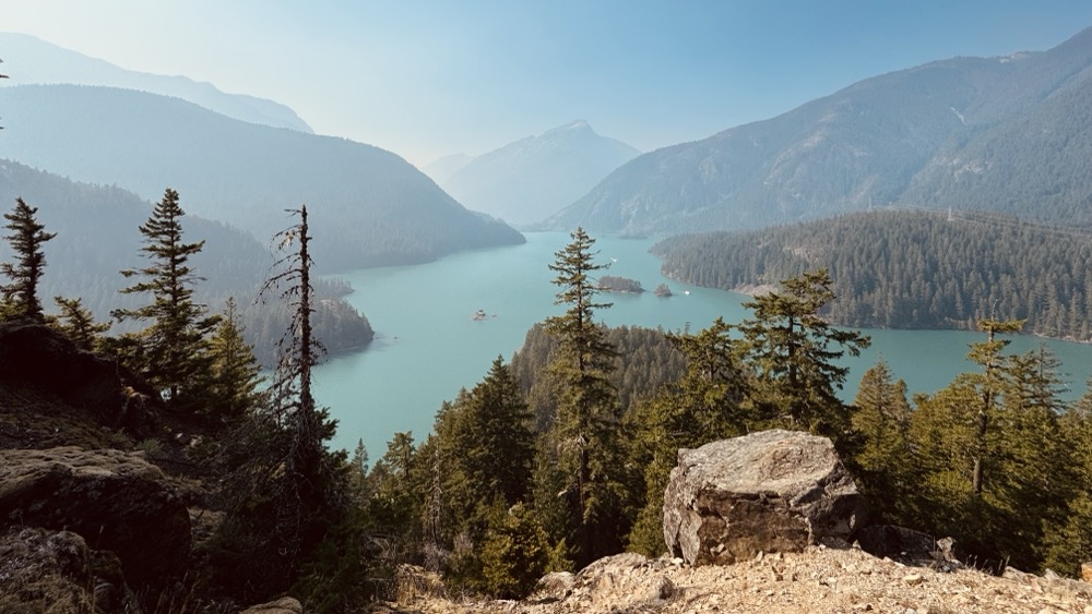 Hazy vista in North Cascades