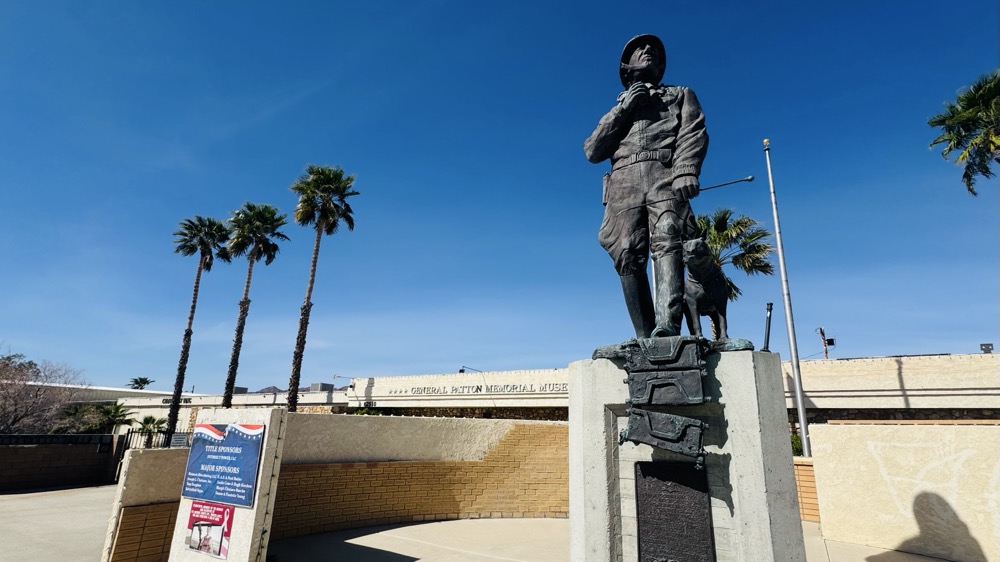 Outside the Patton museum