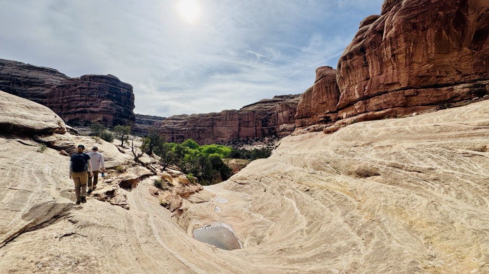 Hiking back down Bullet