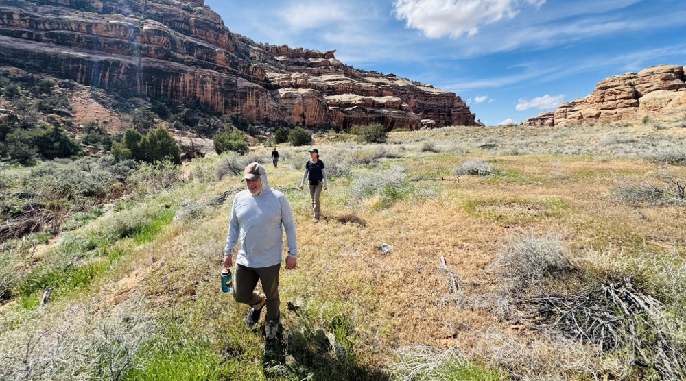 Hiking up Bullet Canyon