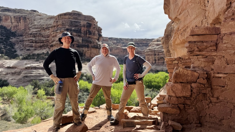 Standing near Jailhouse ruin