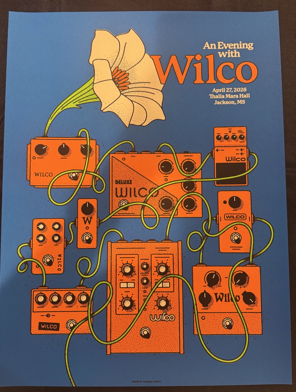 Wilco show poster for Jackson