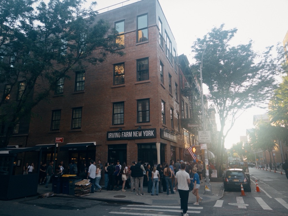 Folks gathering for Knicks game near Washington Park
