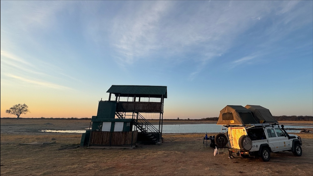 Camp at Guvalala Pan