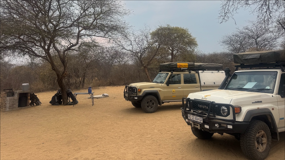 Camp at Khama Rhino Sanctuary