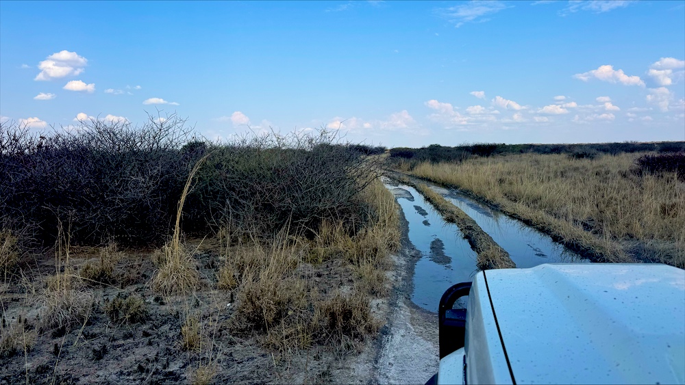 Navigating some challenging washed-out roads