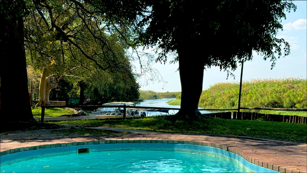 Pool at Okavango River at Swamp Stop